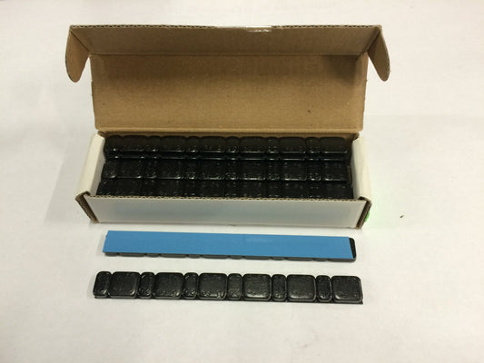 Plakgewichten 6 × 2,5 g + 6 × 5 g – 15 stuks – Zwart