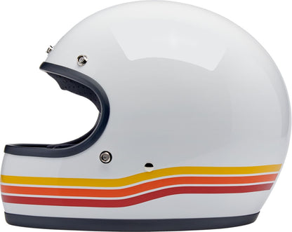 BILTWELL Gringo Sunset Spectrum integraalhelm – glanzend oranje, rood en wit - MxProStoreParts
