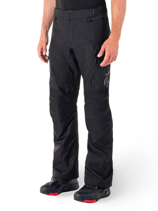 Alpinestars ST-1 Waterproof black pants with zippered pockets and logo