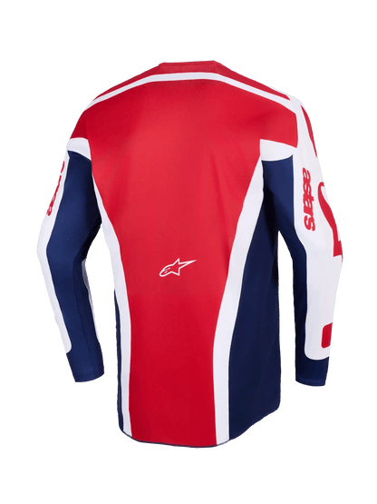 TRIKOT RACER RIWAY WEIß/BLAU/ROT - MxProStoreParts