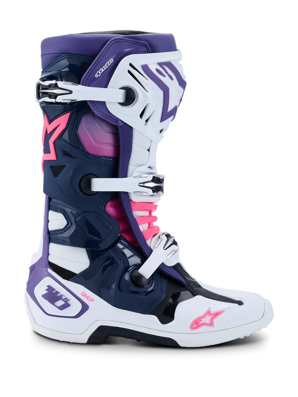 Alpinestars Boot Tech 10 White/Violet/Fluo Pink - MxProStoreParts