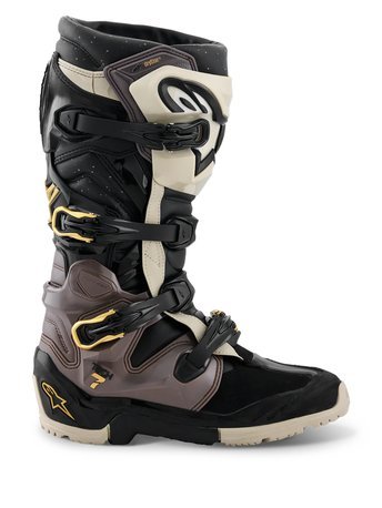 Alpinestars Tech 7 Enduro Drystar Laarzen Zwart Grijs Goud - MxProStoreParts