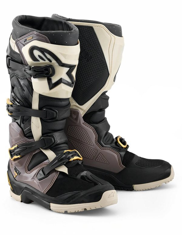 Alpinestars Tech 7 Enduro Drystar Laarzen Zwart Grijs Goud