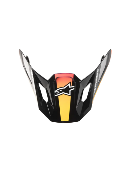 Alpinestars S-M7 Rise helmklep – Zwart Geel Roze glanzend