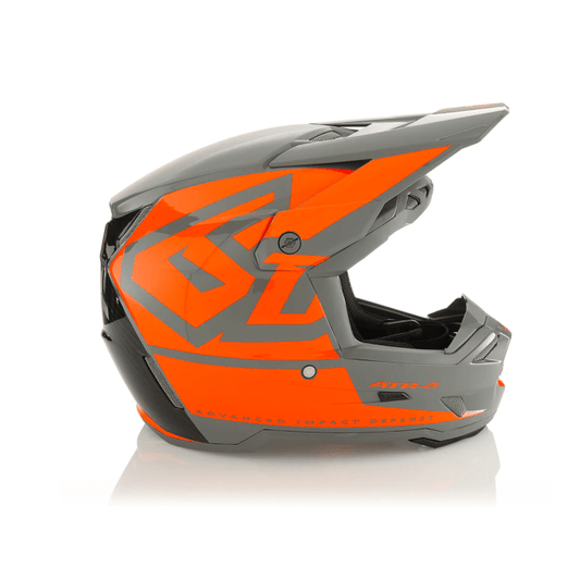 6D ATR-3 Hex Gloss Neon Orange Crosshelm