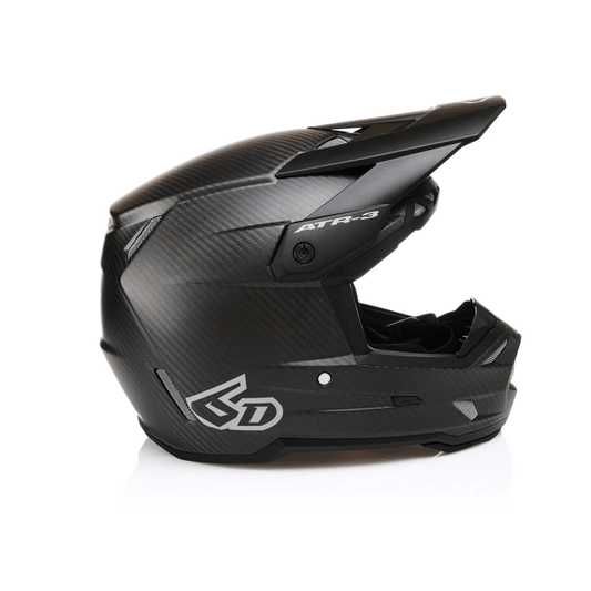 6D ATR-3 Solid Matte Black FIM Crosshelm