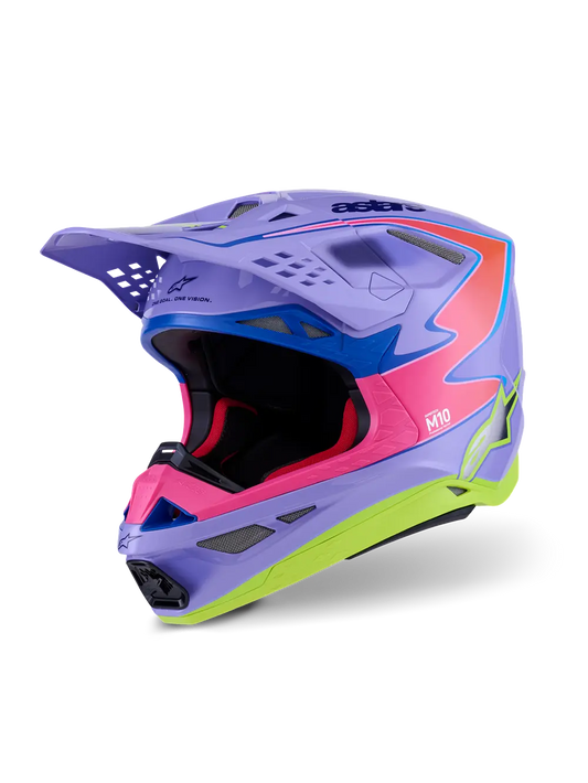 Alpinestars SM10 Jett Helmet – Purple/Pink – XL