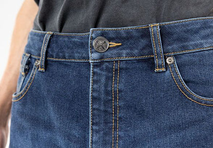JOHN DOE Chester Mono motorjeans voor heren – indigo blauw, maat 36/32