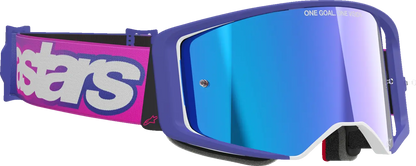 Alpinestars Supertech Vista Goggle – Purple/Pink / Mirror Blue