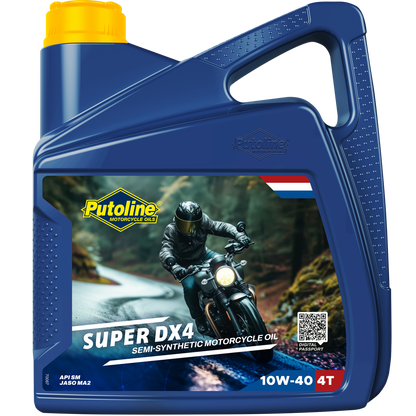 Putoline SUPER DX4 10W-40 4L SEMI-SYNTHETIC, API SL, JASO MA2