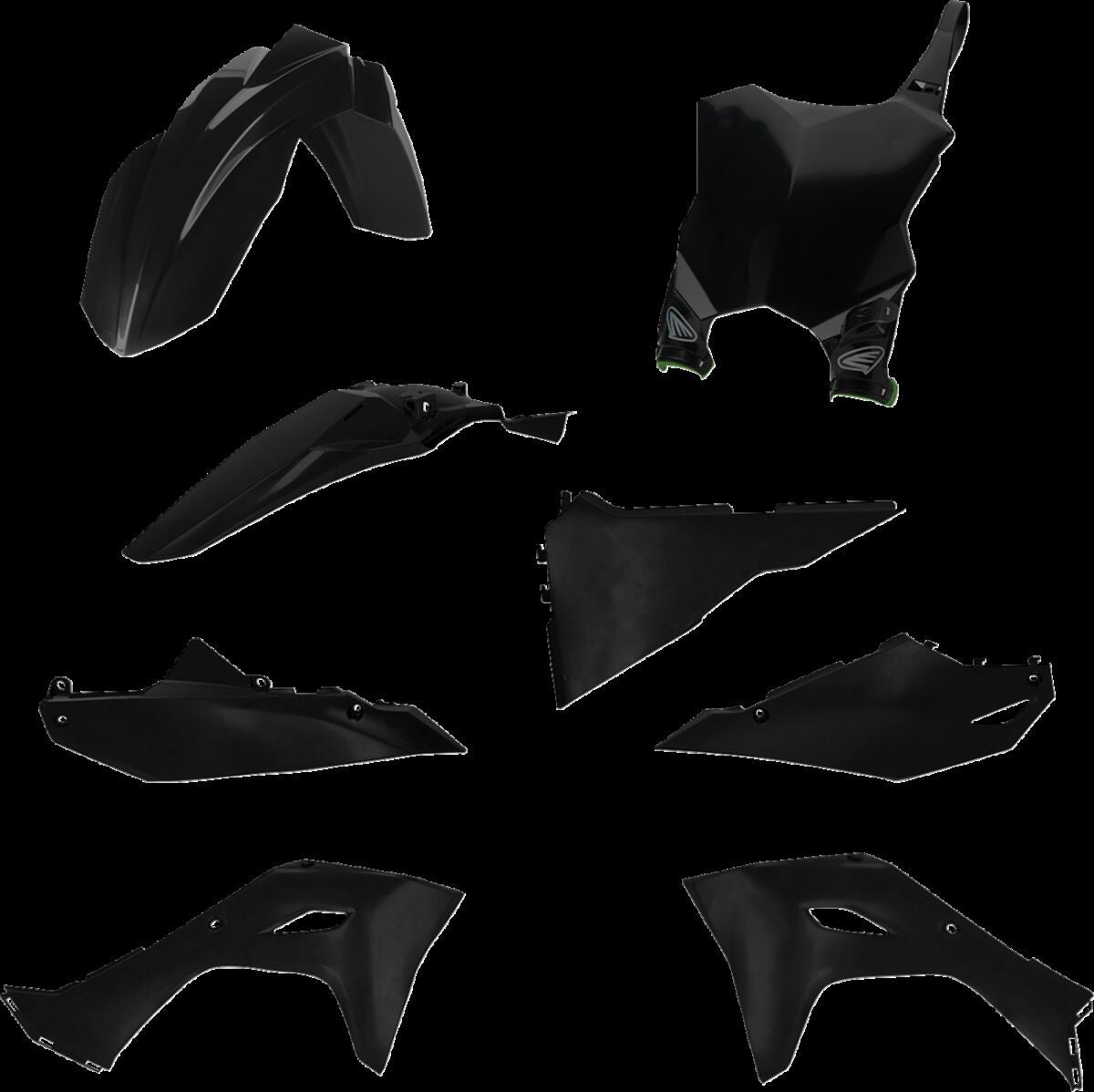 CYCRA vijfdelige kunststof carrosserieset zwart — voor KAWASAKI KX 450 (2024–2025) - MxProStoreParts