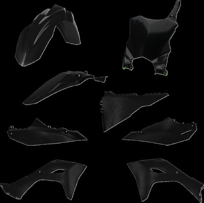 CYCRA vijfdelige kunststof carrosserieset zwart — voor KAWASAKI KX 450 (2024–2025) - MxProStoreParts
