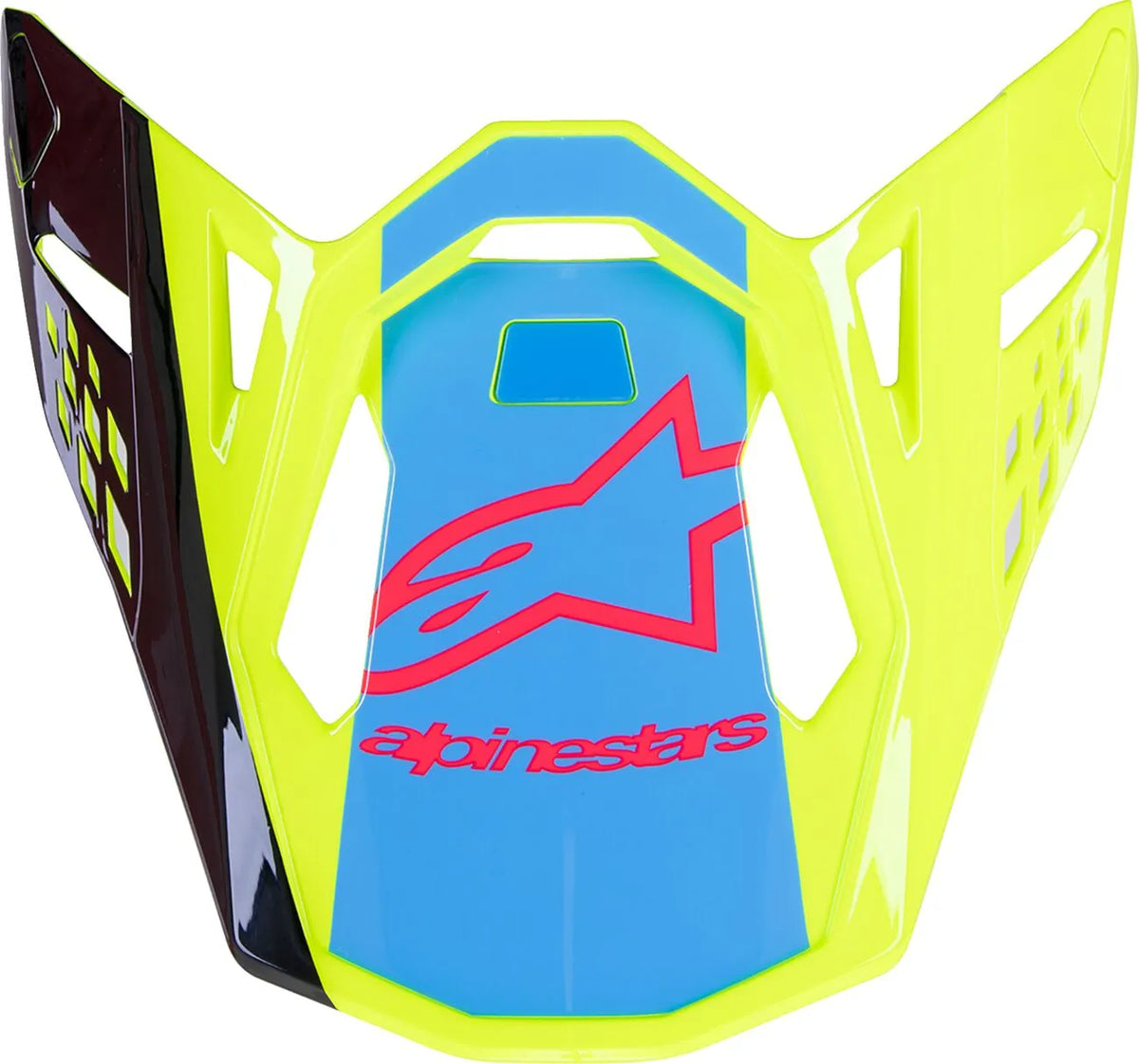 Alpinestars S-M10 Unite helmklep – Geel fluo Zwart Diva Pink
