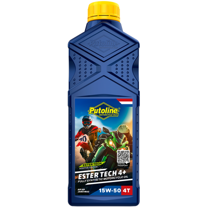 Putoline ESTER TECH 4+ 15W-50 1L FULLY SYNTHETIC, API SM, JASO MA2