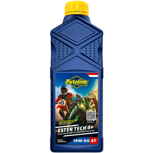 Putoline ESTER TECH 4+ 15W-50 1L FULLY SYNTHETIC, API SM, JASO MA2