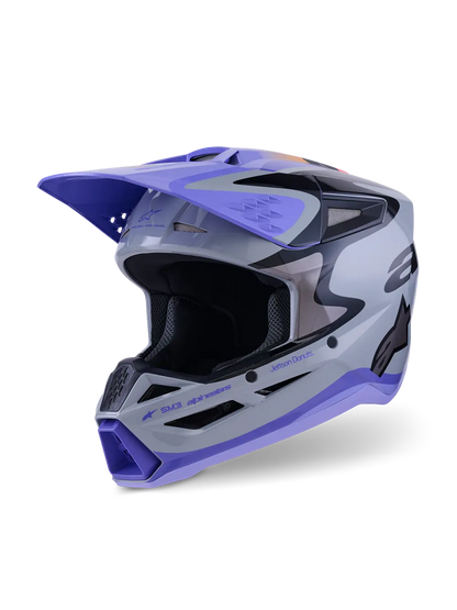 Alpinestars SM3 Jettson Helmet – Gray/Purple/Black