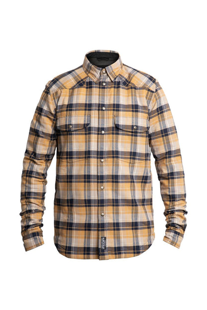 JOHN DOE Motoshirt herenjas – maat L – zwart/wit/geel - MxProStoreParts