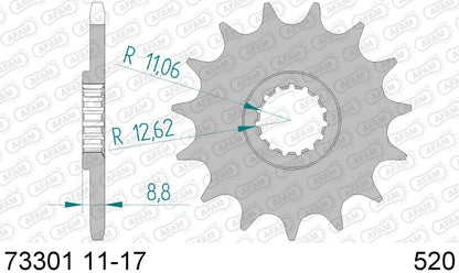 AFAM voortandwiel 15 tands KTM / Husqvarna