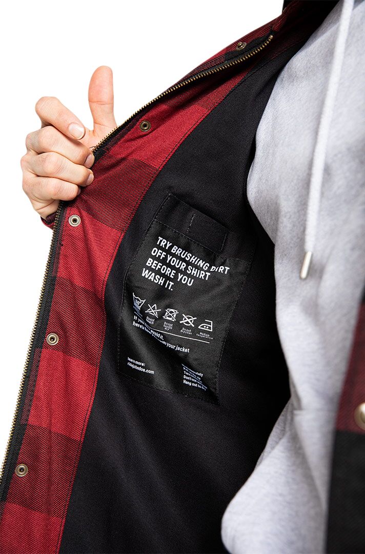 JOHN DOE Motoshirt herenjas rood, maat M - MxProStoreParts