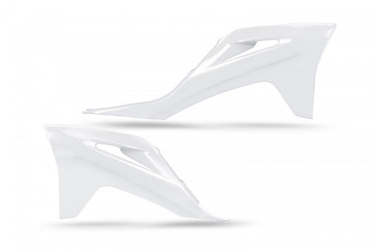 UFO Radiator covers GasGas MC125-450 + EC250-350 2021-23 White 041