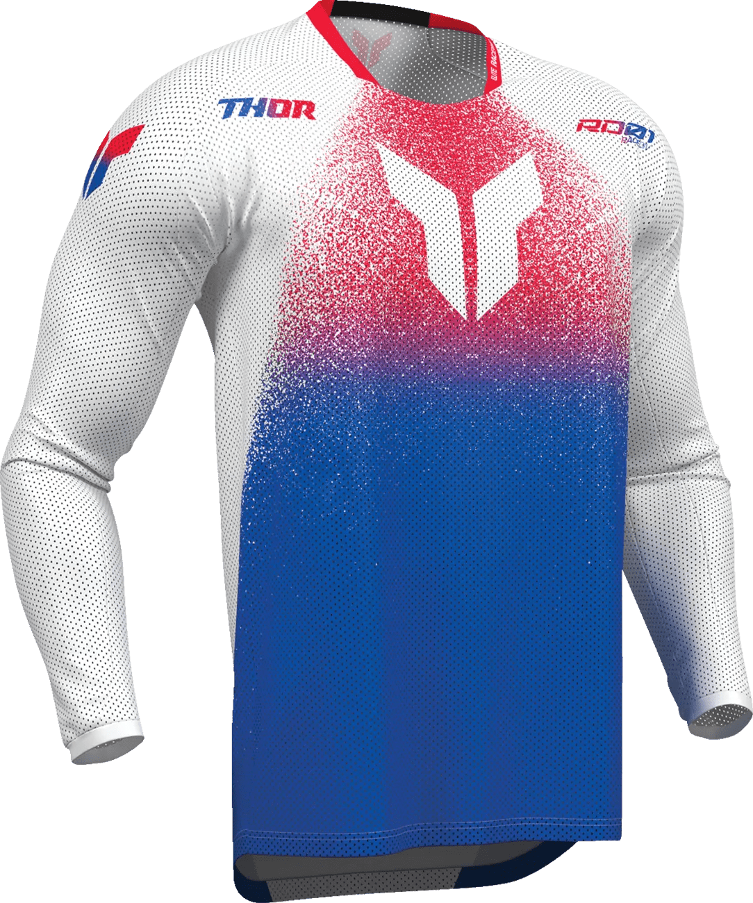 THOR Launchmode Air Darkside crossshirt – Blauw/Rood/Wit