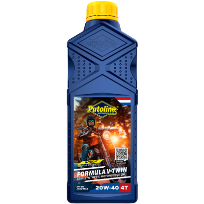 Putoline FORMULA V-TWIN 20W-40 1L SEMI-SYNTHETIC, API SM, JASO MA2