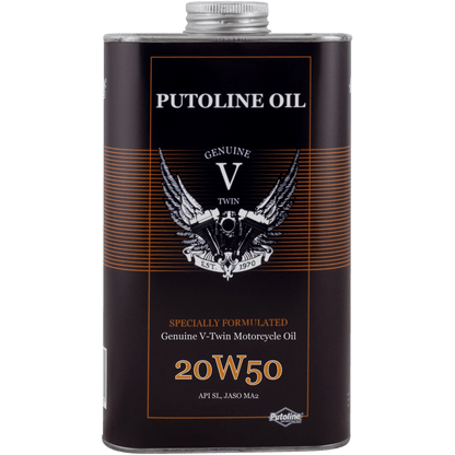 Putoline GENUINE V-TWIN MINERAL 20W-50 1L TIN CAN, MINERAL, API CH-4/SJ