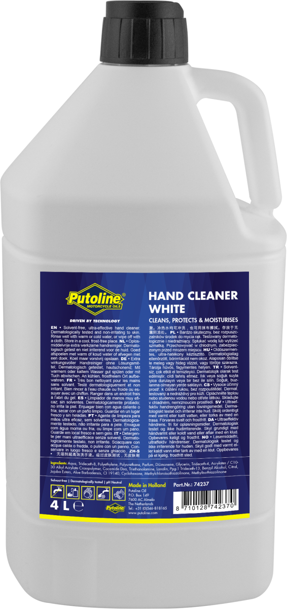 Putoline HAND CLEANER CARTRIDGE WHITE 4L FITS WITH DISPENSER 74212