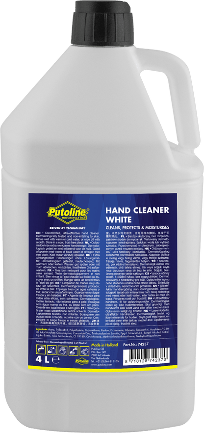 Putoline HAND CLEANER CARTRIDGE WHITE 4L FITS WITH DISPENSER 74212