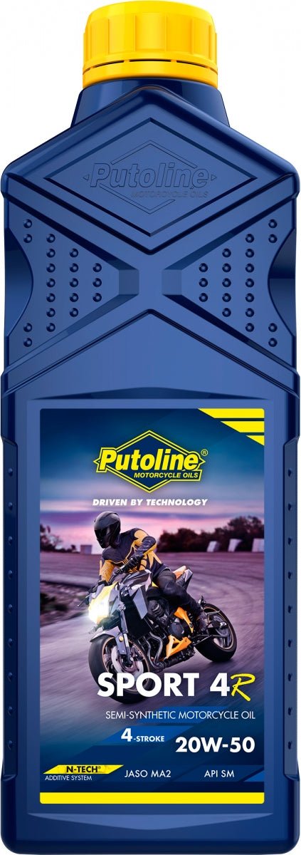 Putoline SPORT 4R 20W-50 1L SEMI-SYNTHETIC, API SM, JASO MA2