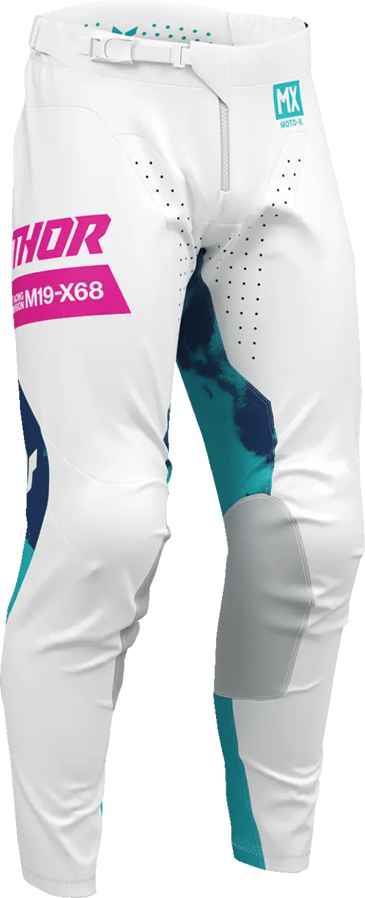 THOR Launchmode Bleach crossbroek – Blauw/Roze/Wit/Aqua