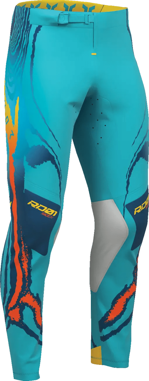 THOR Sportmode Damascus crossbroek – Lichtgrijs/Oranje/Geel/Aqua