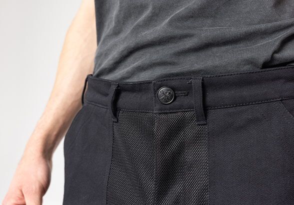 JOHN DOE Aero Mesh herenmotorbroek zwart 36/34