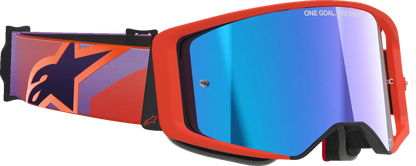 Alpinestars Supertech Corp Goggle – Coral/Purple / Mirror Blue