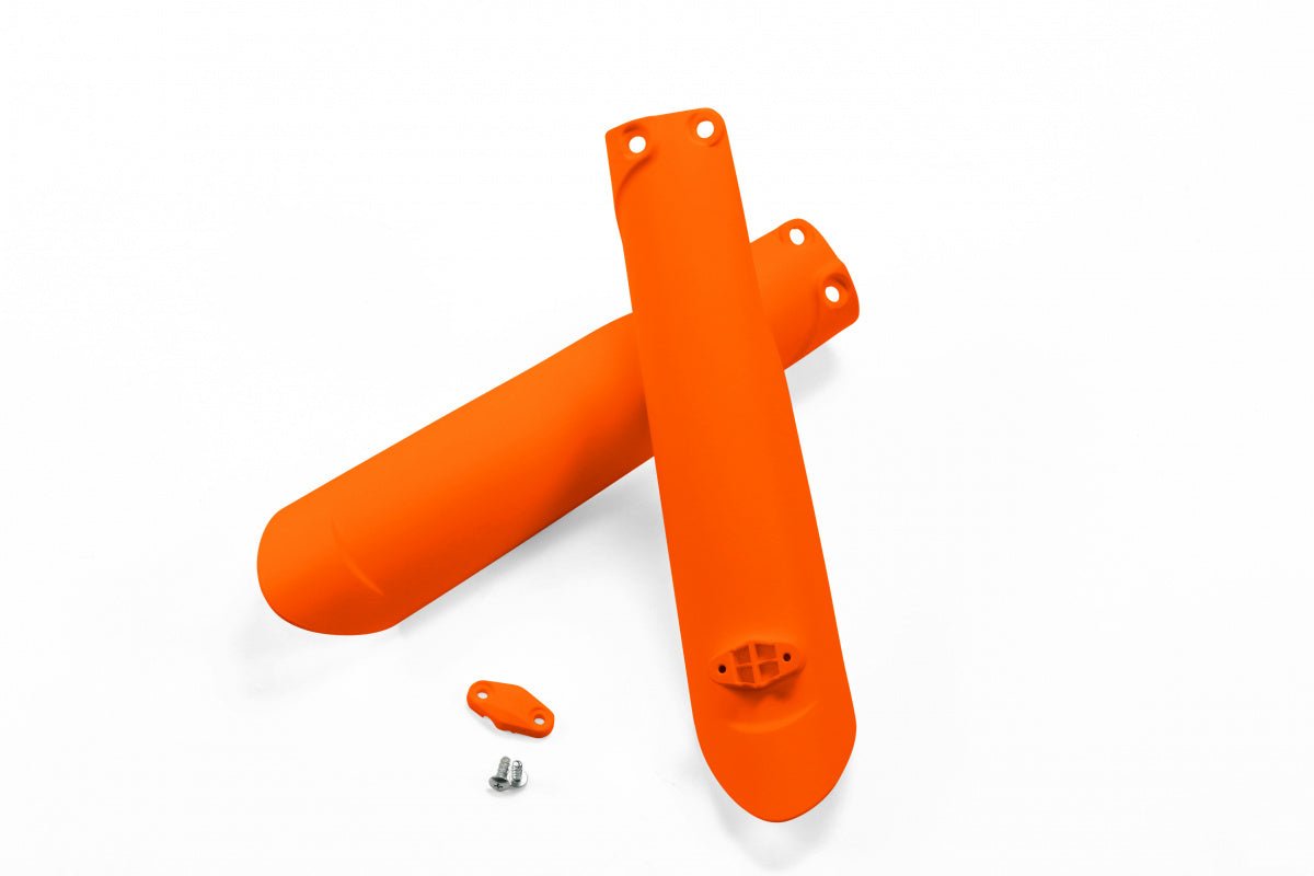 UFO Fork slider protectors KTM125-525 SX/SXF 15- EXC/EXC-F 16- Orange Fluo