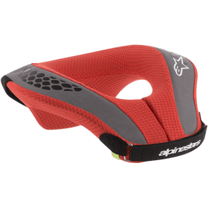 Alpinestars Youth Neckroll Ergonomic Protection Black Red