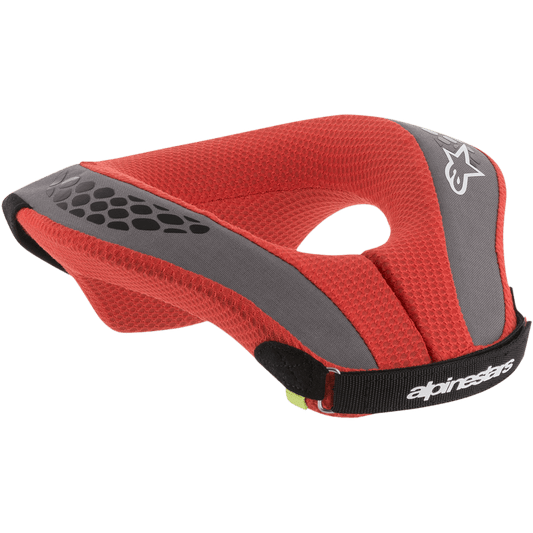 Alpinestars Jeugd Nekroll Ergonomisch Protectie Zwart Rood - MxProStoreParts