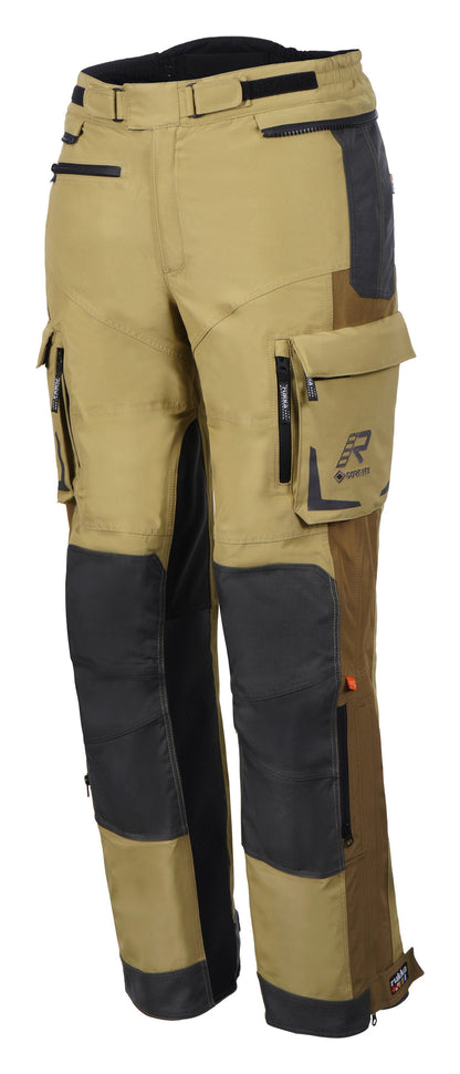 Rukka Ventu-R trousers Sand; cargo-style pants with zip pockets and knee patches
