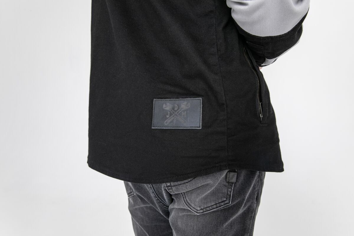 JOHN DOE Prison Motoshirt herenjas zwart/wit maat L - MxProStoreParts
