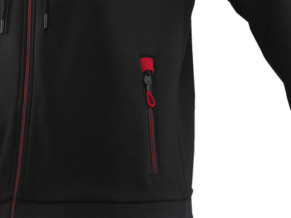 AKRAPOVIC Corpo herenvest met capuchon en volledige ritssluiting, zwart, maat L