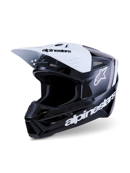 Alpinestars SM3 Radium Helmet – Black/White/Gray