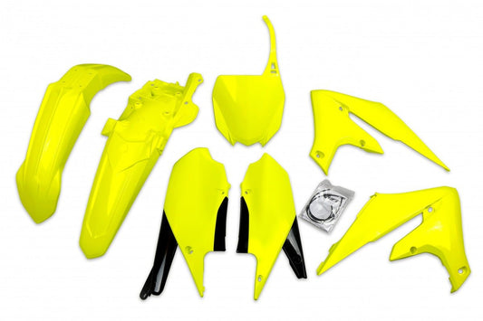 UFO Kit de plástico 5 piezas Amarillo Fluo DFLU YZ250F 19-23 YZ450F 18-22