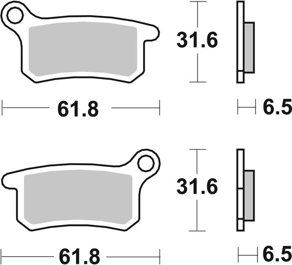 BREMB BRAKE PADS 07GR69SD SINTER METAL - MxProStoreParts