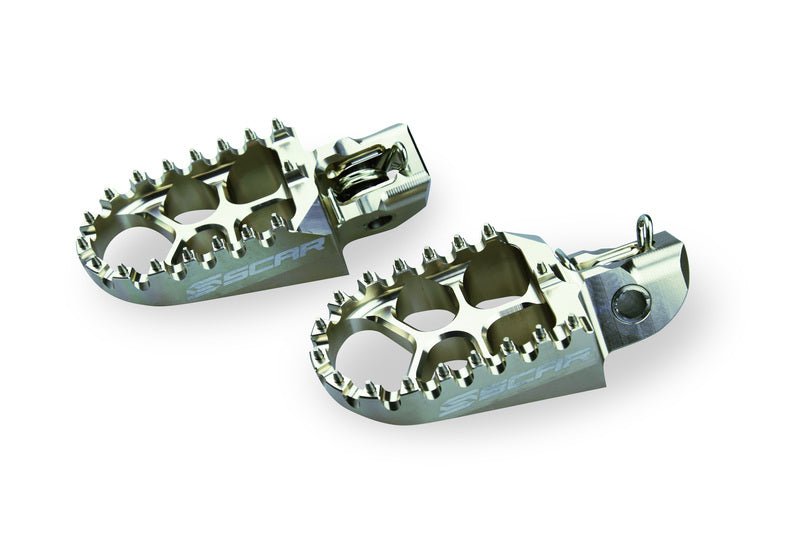 SCAR FOOT PEGS EVO, SIL - MxProStoreParts