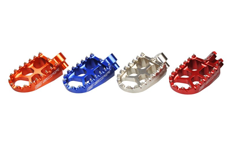 SCAR FOOT PEGS EVO, SIL - MxProStoreParts