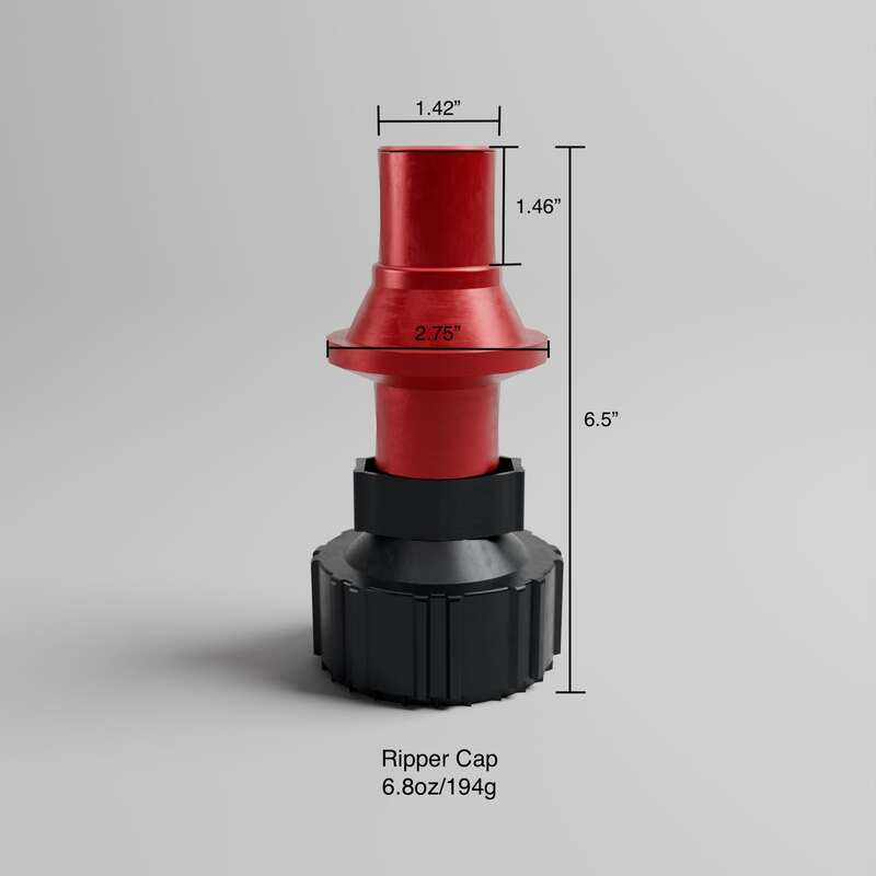 TUFFJ Benzinkanister 10L Ripper Cap G3, Rot/Schwarz - MxProStoreParts