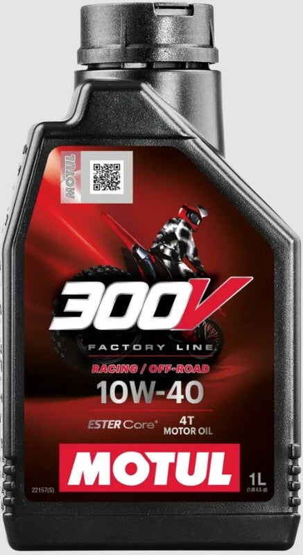 MOTUL 300V Factory Line Off-Road Racing Motorolie - 10W40 JASO MA2 – 4 L