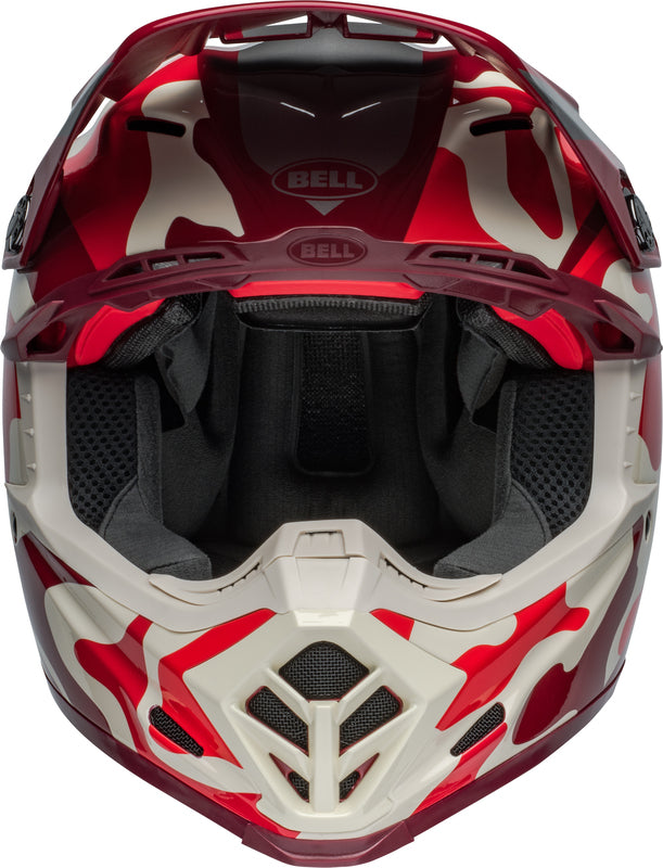 BELL Moto-9S Flex helm - Ferrandis Méchant Gloss Red/Silver
