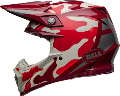 BELL Moto-9S Flex helm - Ferrandis Méchant Gloss Red/Silver
