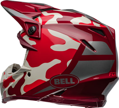 BELL Moto-9S Flex helm - Ferrandis Méchant Gloss Red/Silver